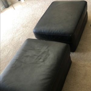 Leather Ottomans